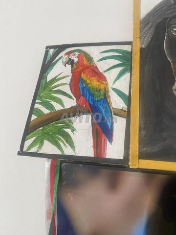 فن وتحف مرسومة على لوح خشبي بألوان مائية - 2
