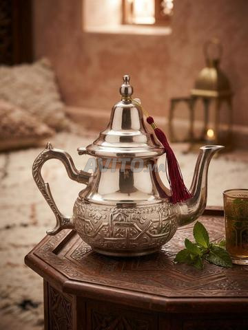Théière marocaine gravée à la main - 2