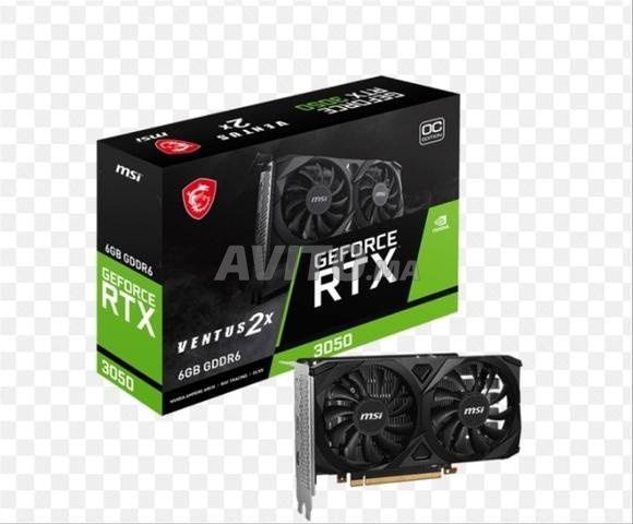 بطاقة رسومات MSI Ventus RTX 3050 6GB بحالة جيدة جداً
