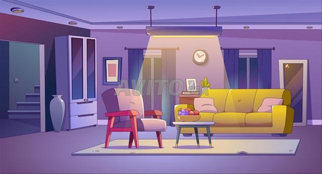 شقة مفروشة للكراء اليومي للعائلات فقط - 2