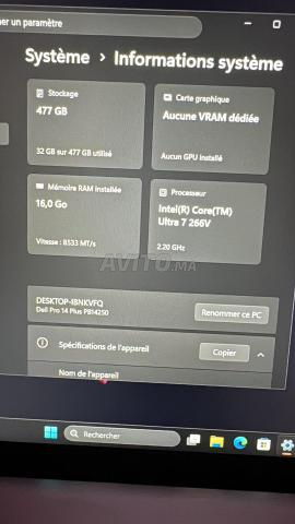 Dell Pro 14 Plus - Ultra 7 - 16Go 512Go Oujda