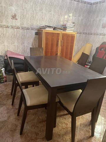 طاولة طعام مع 6 كراسي - 2