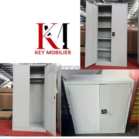 🏢 ARMOIRE MÉTALLIQUE BUREAU - 2