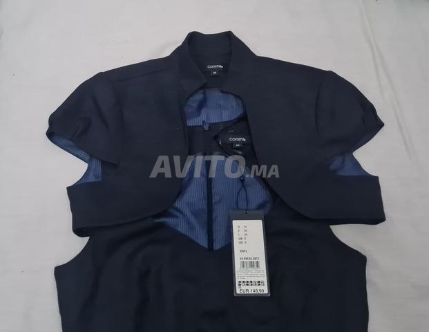 Robe fourreau Comma bleue avec boléro - T. 34 (XS) - 2