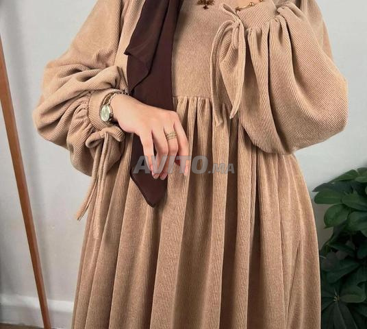 Robe pour l'automne et l'hiver 🪾 Velours côtelé - 2