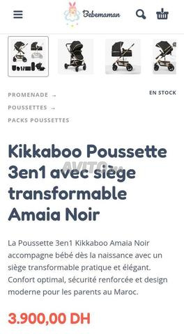 Kikkaboo Poussette 3en1 avec siège transformable - 2