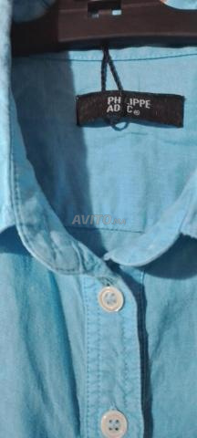 Chemise bleu turquoise - 2