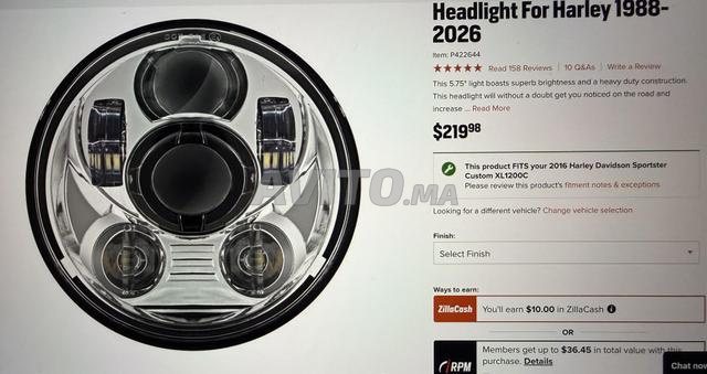 Phare LED HOGWERKS pour Moto Harley Davidson - 2