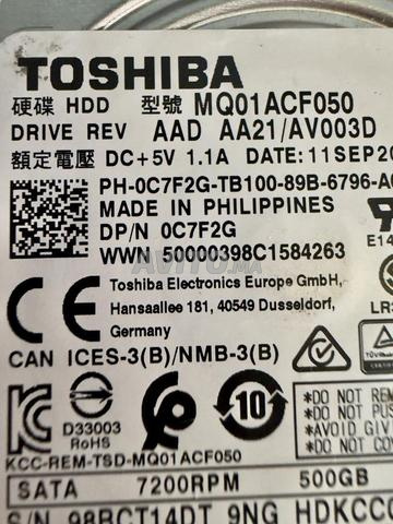 Disque Dur HDD 2,5 Sata 500gb - 2