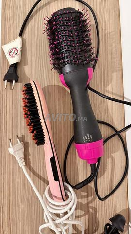 2 brosses électriques cheveux soufflante lissante - 2