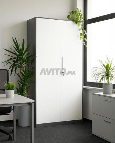 Armoire métallique haute 2 portes - 2