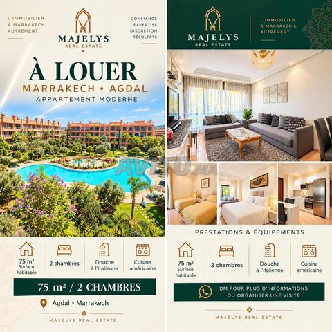Appartement à louer 75 m² à Marrakech