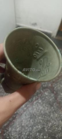 كأس نحاس بلدي قديم منقوش  - 2