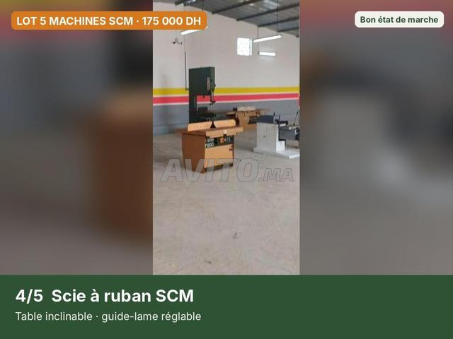 مجموعة 5 آلات خشب SCM (إيطاليا) – الدار البيضاء
