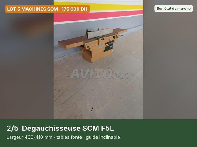 مجموعة 5 آلات خشب SCM (إيطاليا) – الدار البيضاء