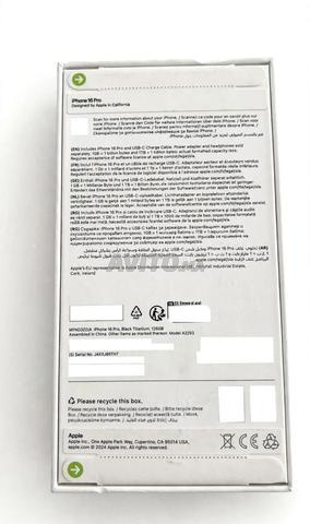 iPhone 16 pro neuf avec facture - 2