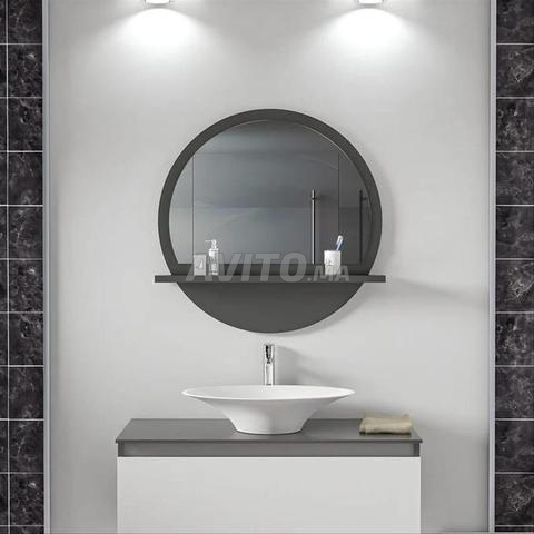 Miroir rond avec cadre - 2