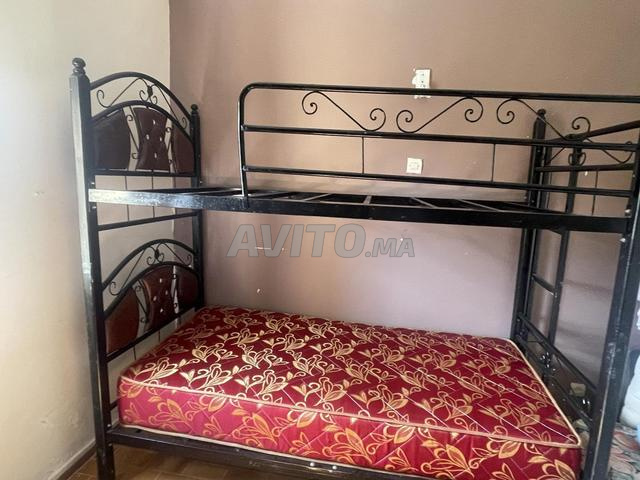 Vente de deux lits superposés avec matelas 90/1.90