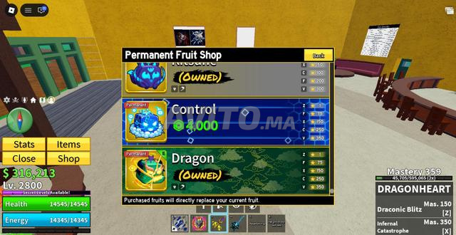COMPTE BLOX FRUIT CHARGÉ À VENDRE - 2