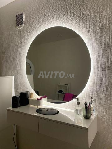 Coiffeuse 2 tiroirs 80 cm - 2
