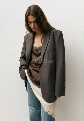 Blazer Pull And Bear Marron - 2