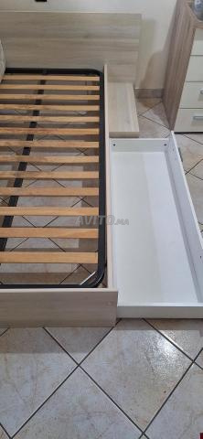 Lit enfant avec rangement et matelas - 2