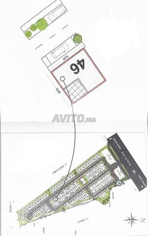 Terrain 81m2 R+2 à vendre à Bouznika Oued Cherrat