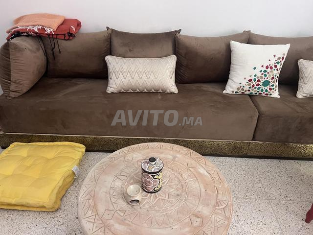 كنبة مغربية بزاوية يمنى - 2
