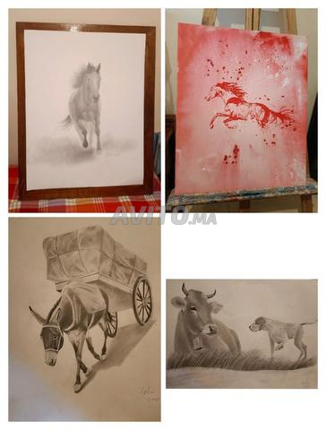 4 tableaux originaux