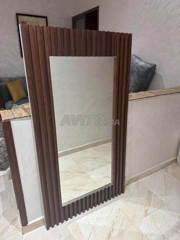 Miroir avec bardage et éclairage LED - 2