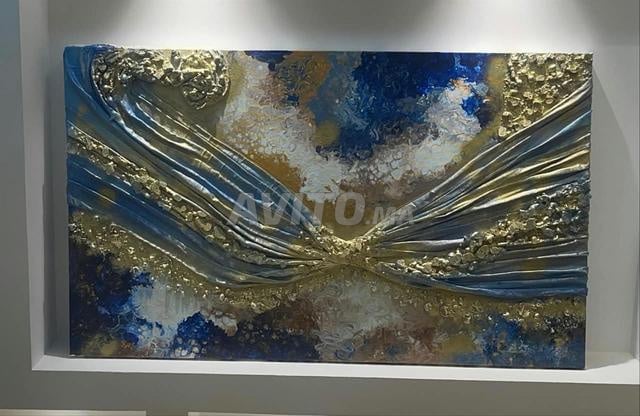 لوحة فنية بتقنية البورينج ثلاثية الأبعاد مصنوعة يدوياً - ديكور فاخر