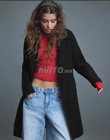 Manteau Stradivarius Noir Royal 🖤 - 2