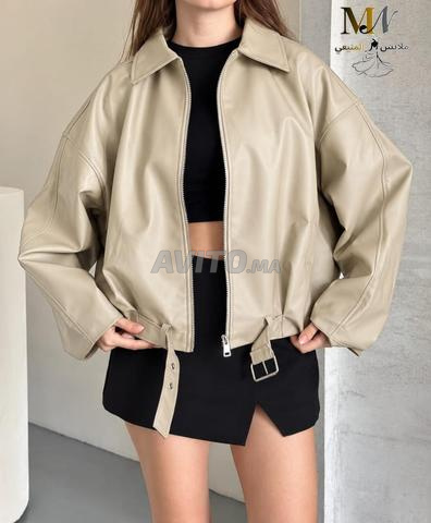 😱 Nouveau 🔥 Blouson en cuir élégant pour femmes 🧥 - 2