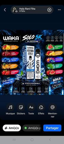 Waka Solo 2, 2.5k puffs original et nouvelle saveur - 2