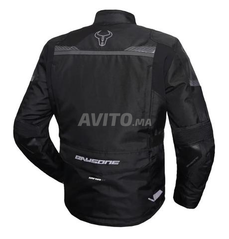 Veste Moto Biker Jacket Baysone Noir Taille L Neuf - 2