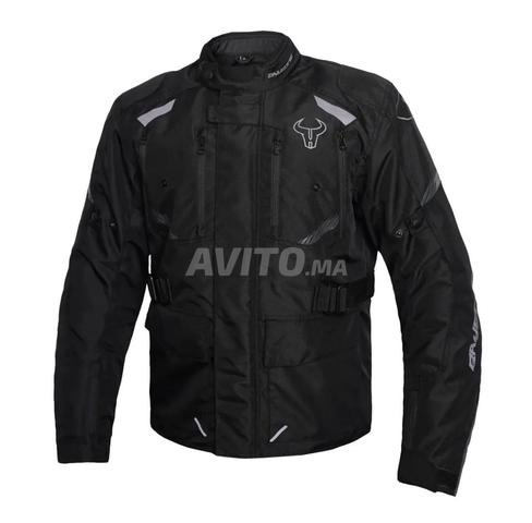 Veste Moto Biker Jacket Baysone Noir Taille L Neuf