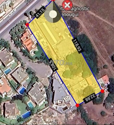 Terrain 4200 m2 bouskoura Zone D secteur d3s