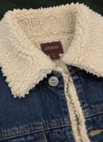 Veste en jean trucker avec col Sherpa - 2