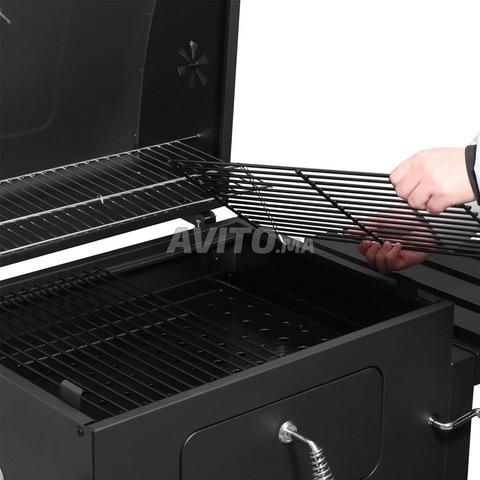 Barbecue Charbon XXL Sur Chariot - Avec Couvercle - 2
