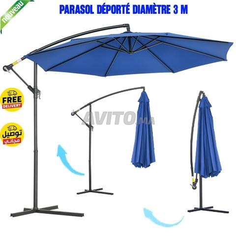 Parasol Simple Déporté Rabattable Diamètre 3M - 2