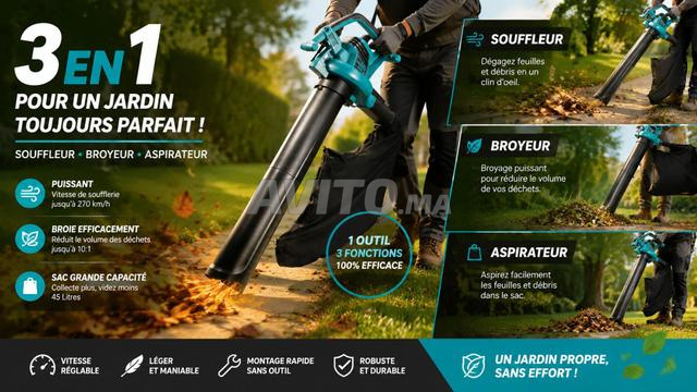 3 en 1 - Souffleur Aspirateur & Broyeur - 3000 W - 2