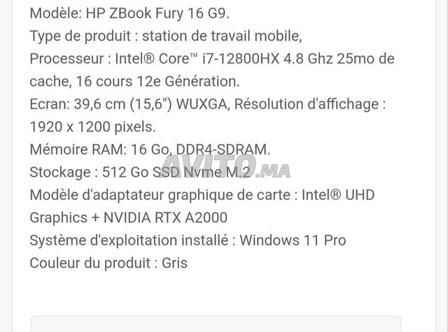 Hp Z Book Fury 16 G9