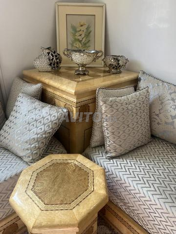 Salon marocain en bois (sans rideaux ni coussins) - 2