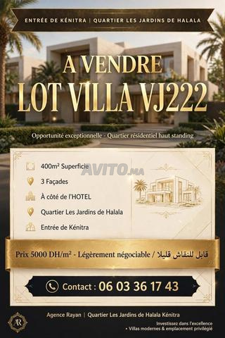 Lot villa à vendre zone Les Jardins Halala