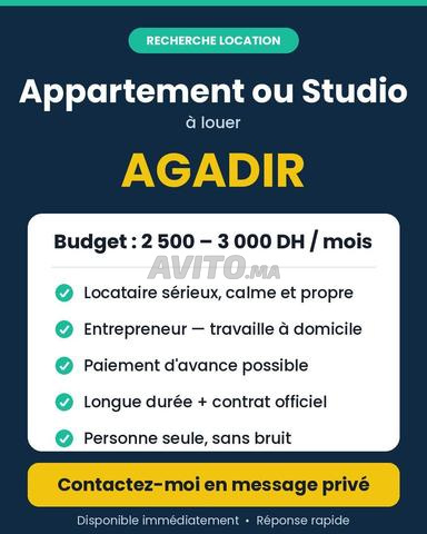 Appartement à louer 60 m² à Agadir