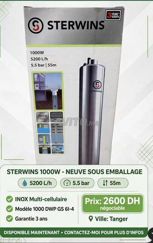 مضخة بئر STERWINS 1000W جديدة في علبتها - 2