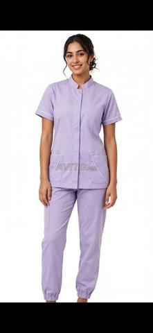Tenue d'infirmière M violette neuve - 2