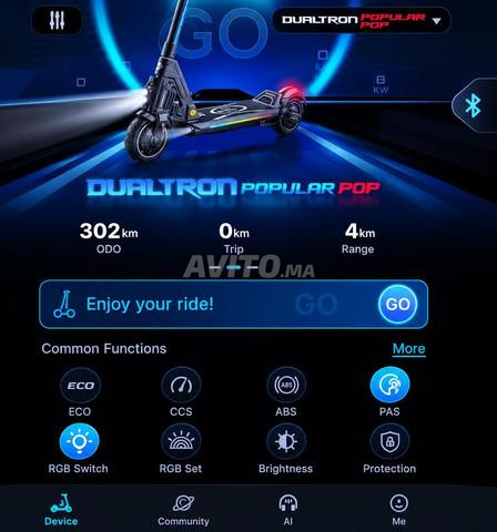 Dualtron POP Double Moteur 21Ah parcouru 300km - 2