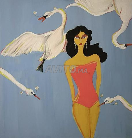 Tableau artistique – Peinture acrylique sur toile - 2