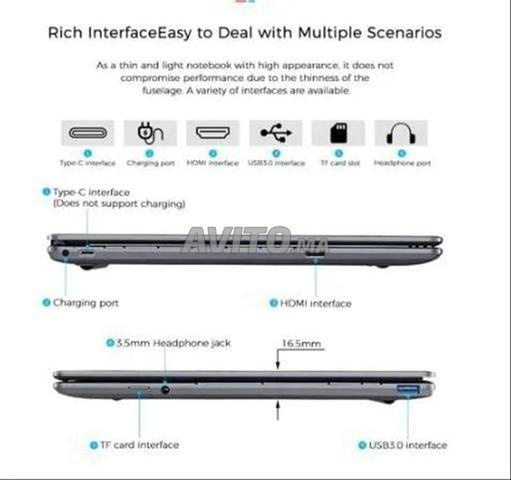 PC portable ultra slim 256Ssd 8Go comme neuf - 2